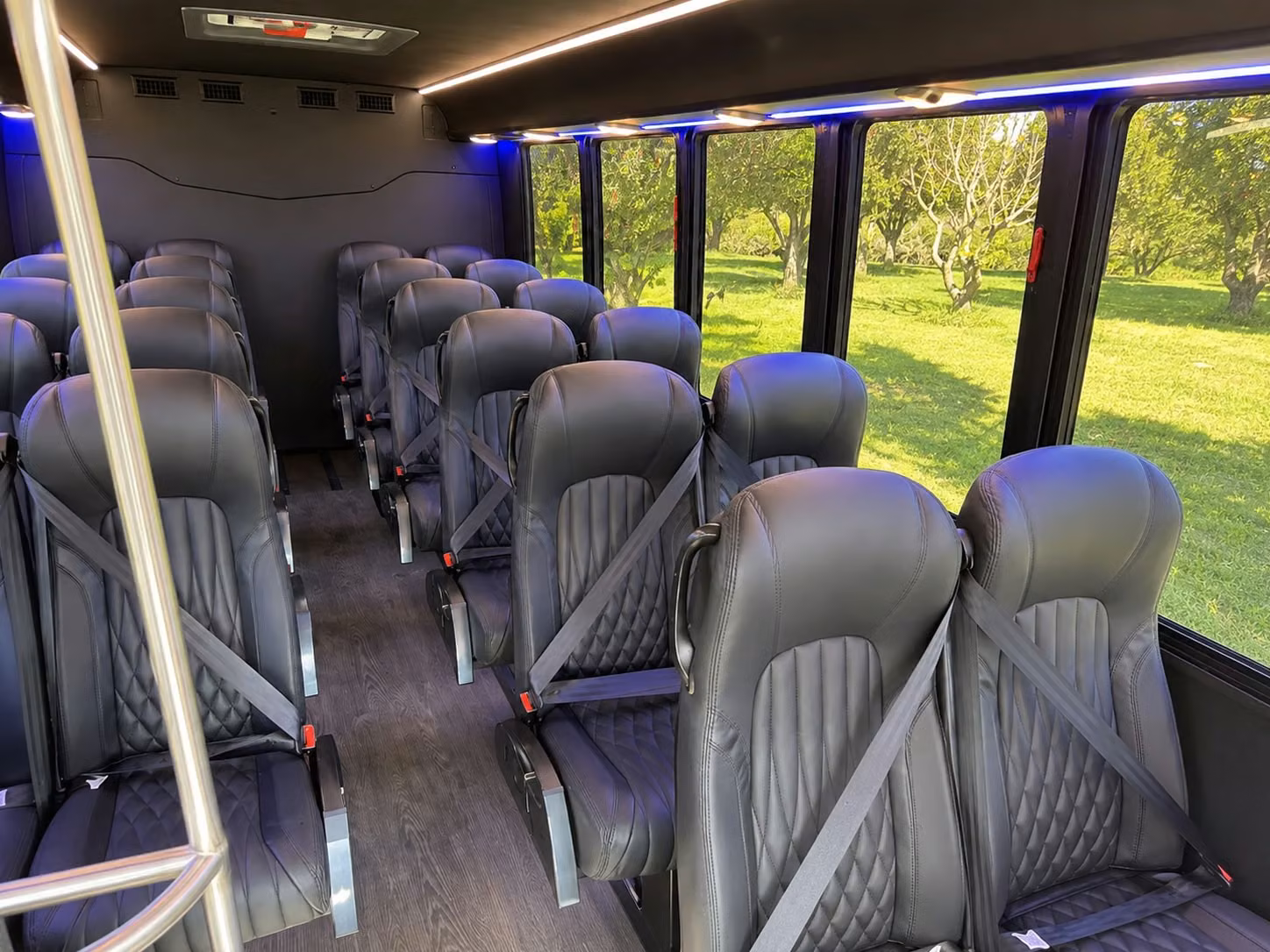20 passenger minibus interior