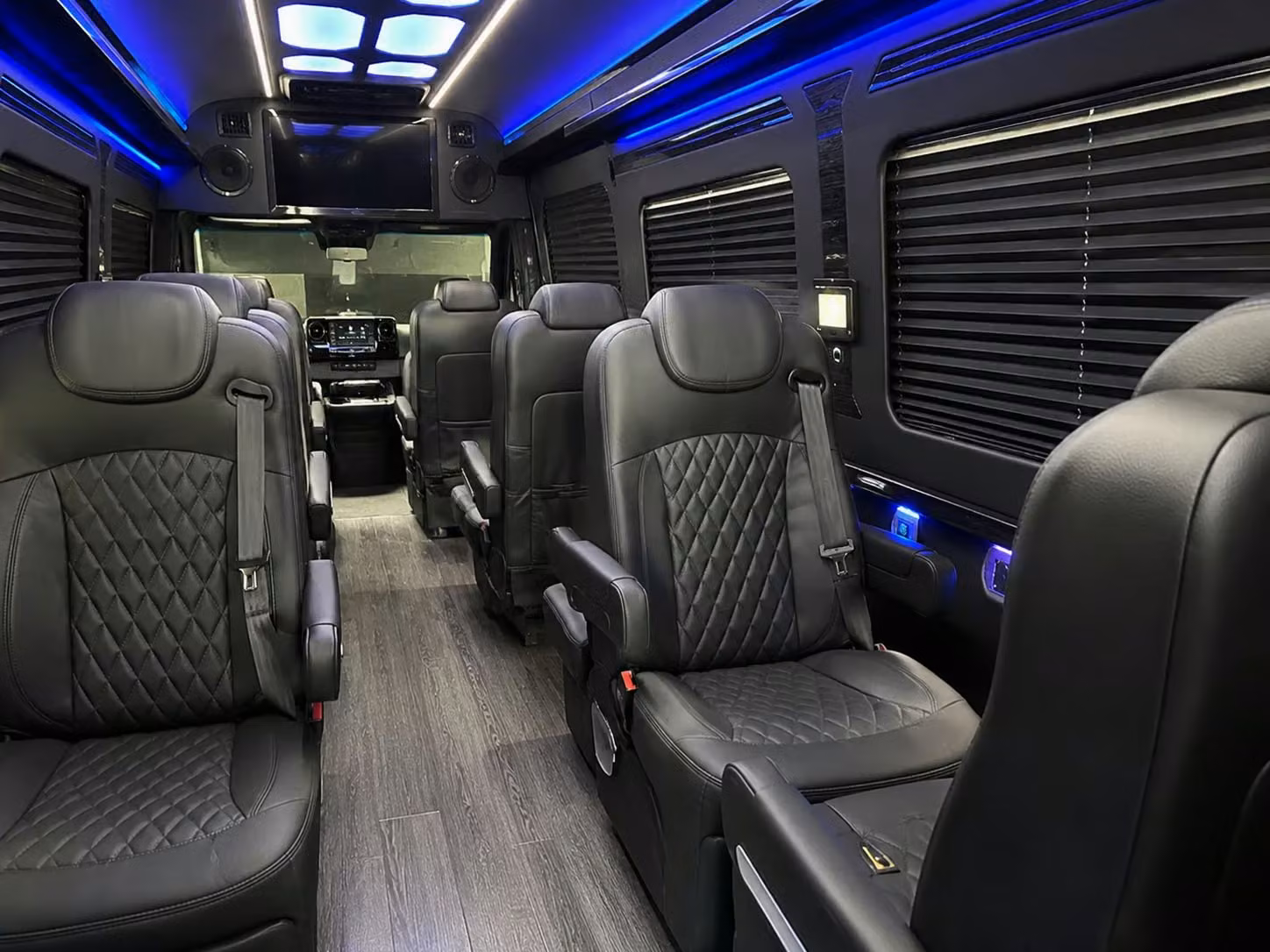 sprinter van with driver inside